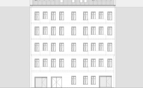 Dachgeschossausbau Lüderitzstraße - Ansicht Nord